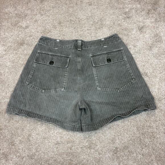 Faherty Tara Herringbone High Rise Fatigue Shorts Women's 28 Indie Boho Twee - Picture 3 of 13